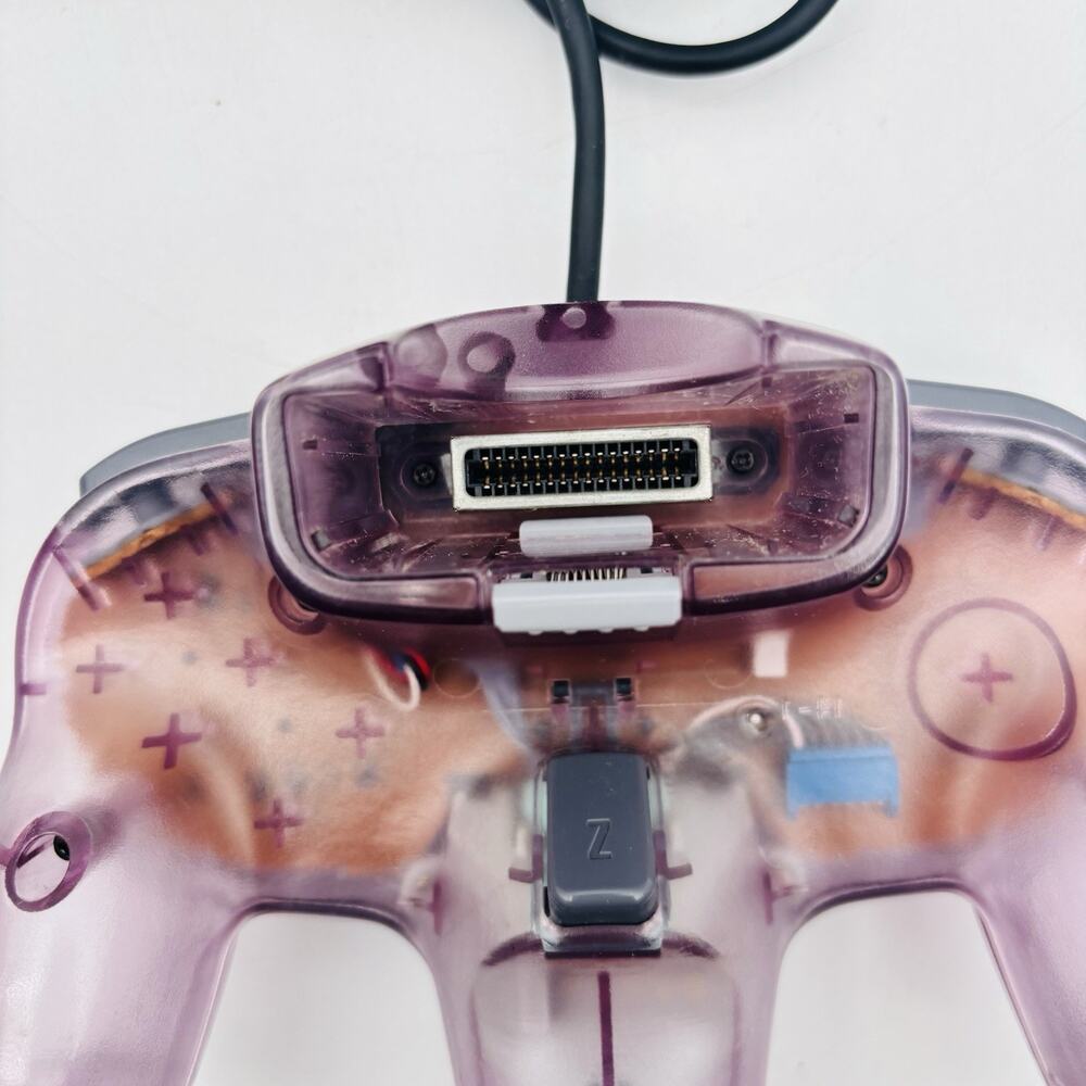 Nintendo 64 N64 OEM Clear Atomic Purple Controller Tight Stick, Working / Tested - Picture 10 of 12